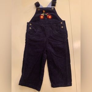 Talbots Kids Tricycle Corduroy Navy Overalls 18m